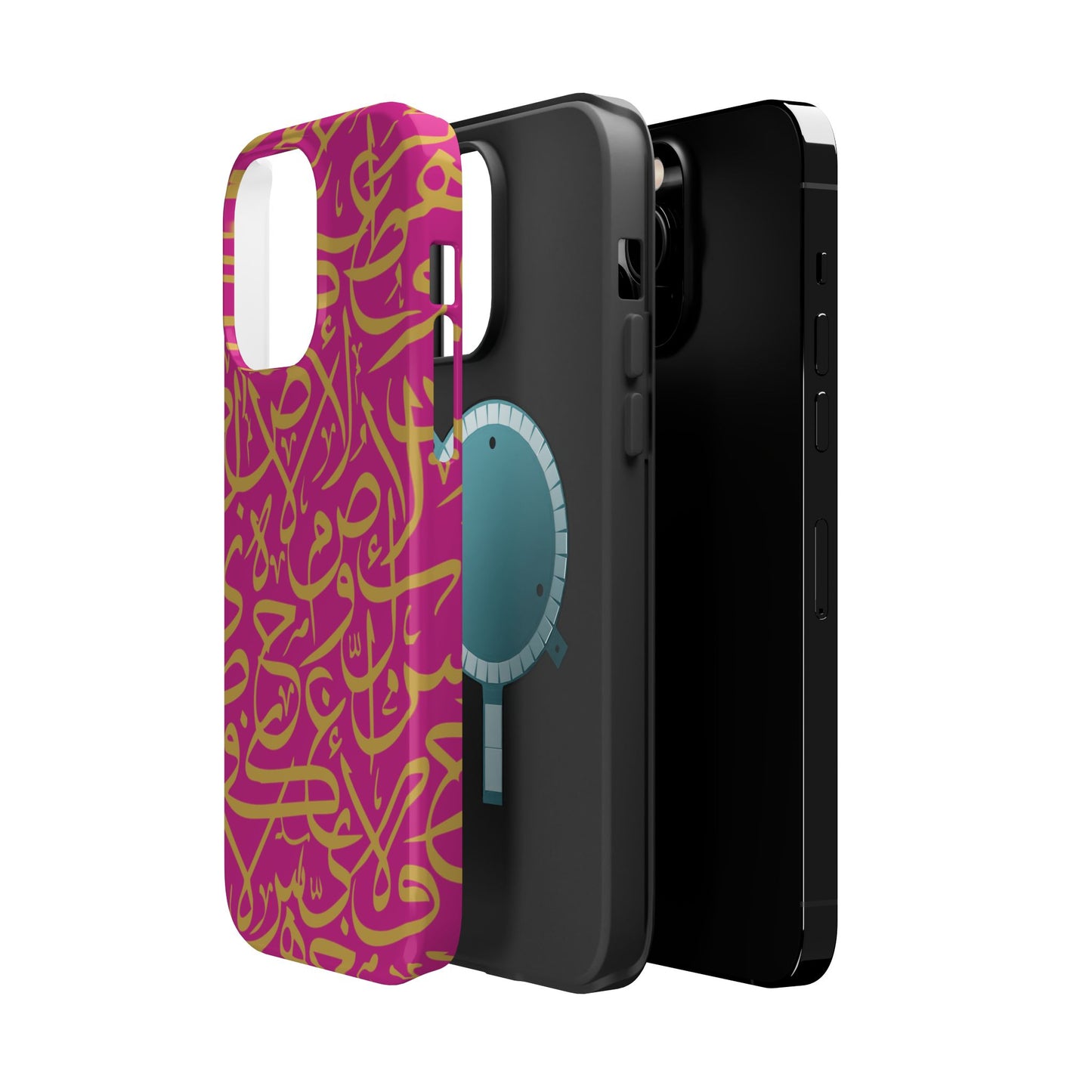 Pink and Gold Arabic Letters  Iphone Magnetic Tough Cases