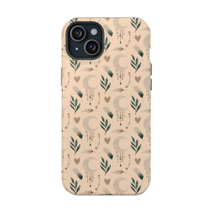 Crescent 🌙  and Hearts Design Iphone Magnetic Tough Cases