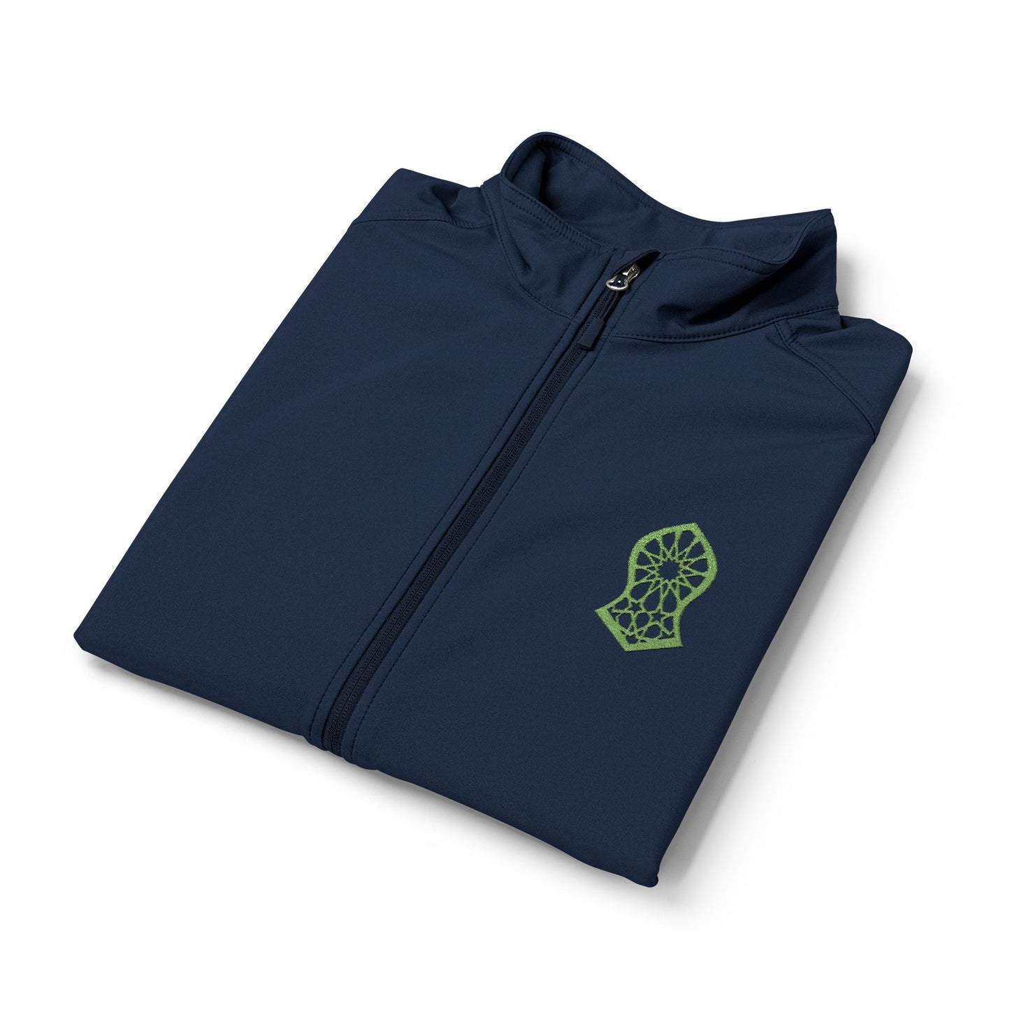 Men's Soft Shell Vest — Neon Green Sandala Logo Embroidered