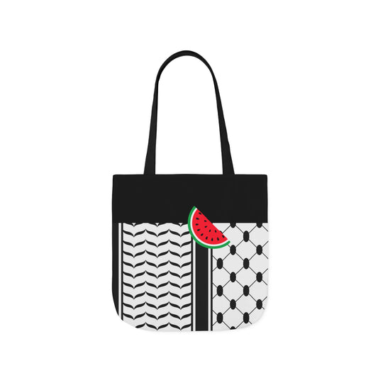 Black and White Kufieh Design Tote Bag