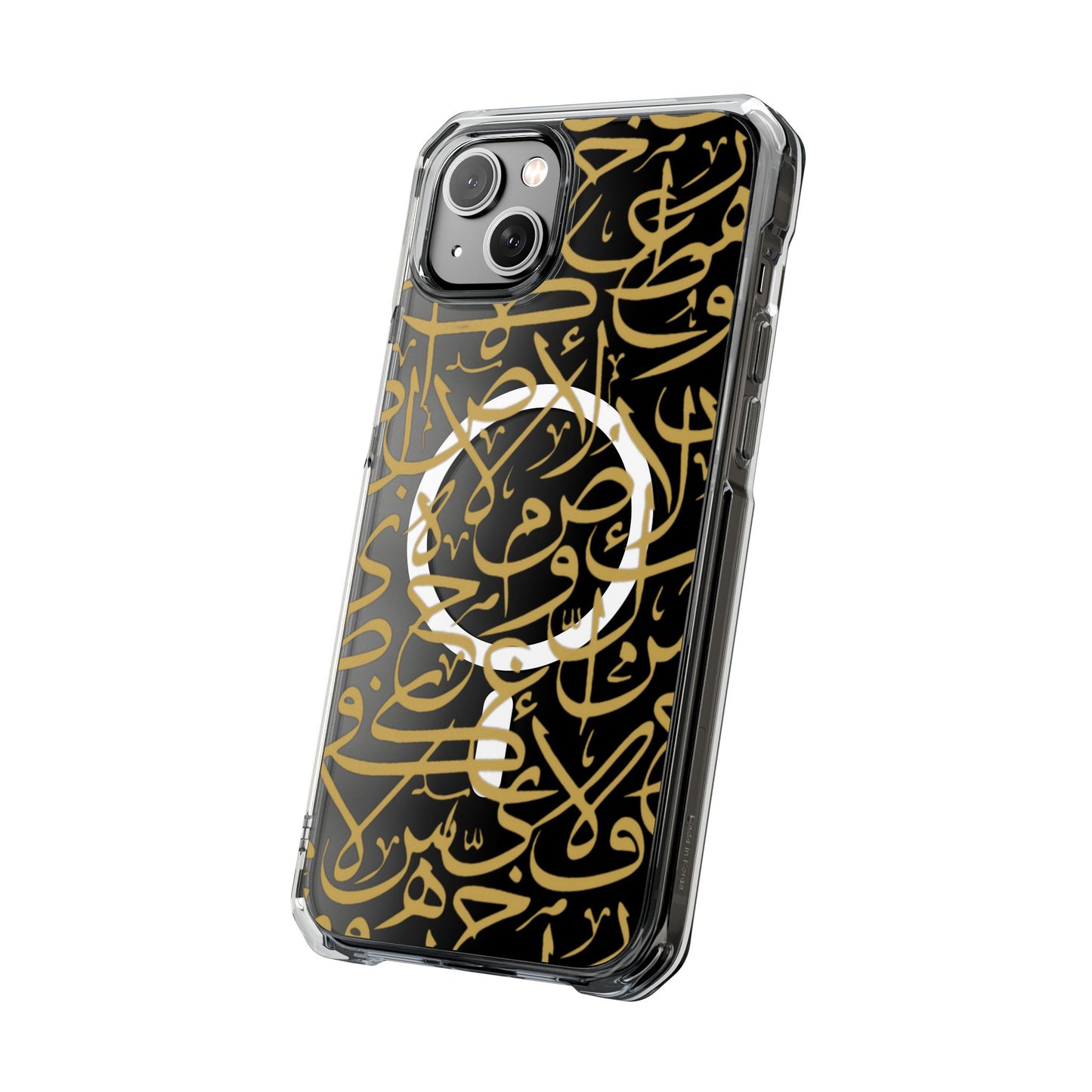 Golden Arabic calligraphy Letters  MagSafe Clear Phone Case