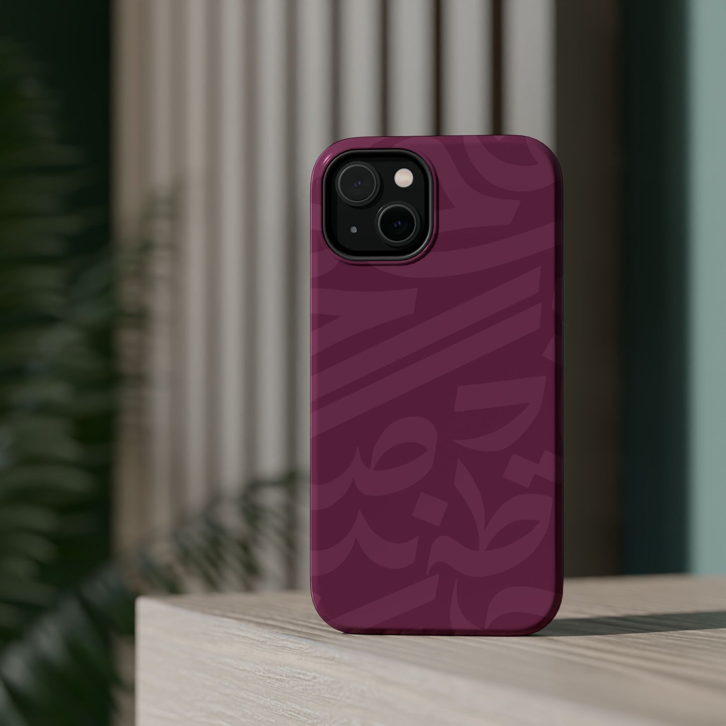 Pink calligraphy Design - Iphone Magnetic Tough Case