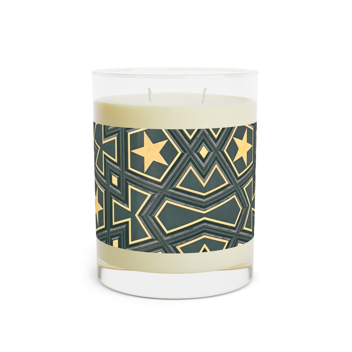 Masjid Al Haram Elegant Geometric Scented Candle - 11oz Soy Wax, Perfect for Home Decor & Gifts