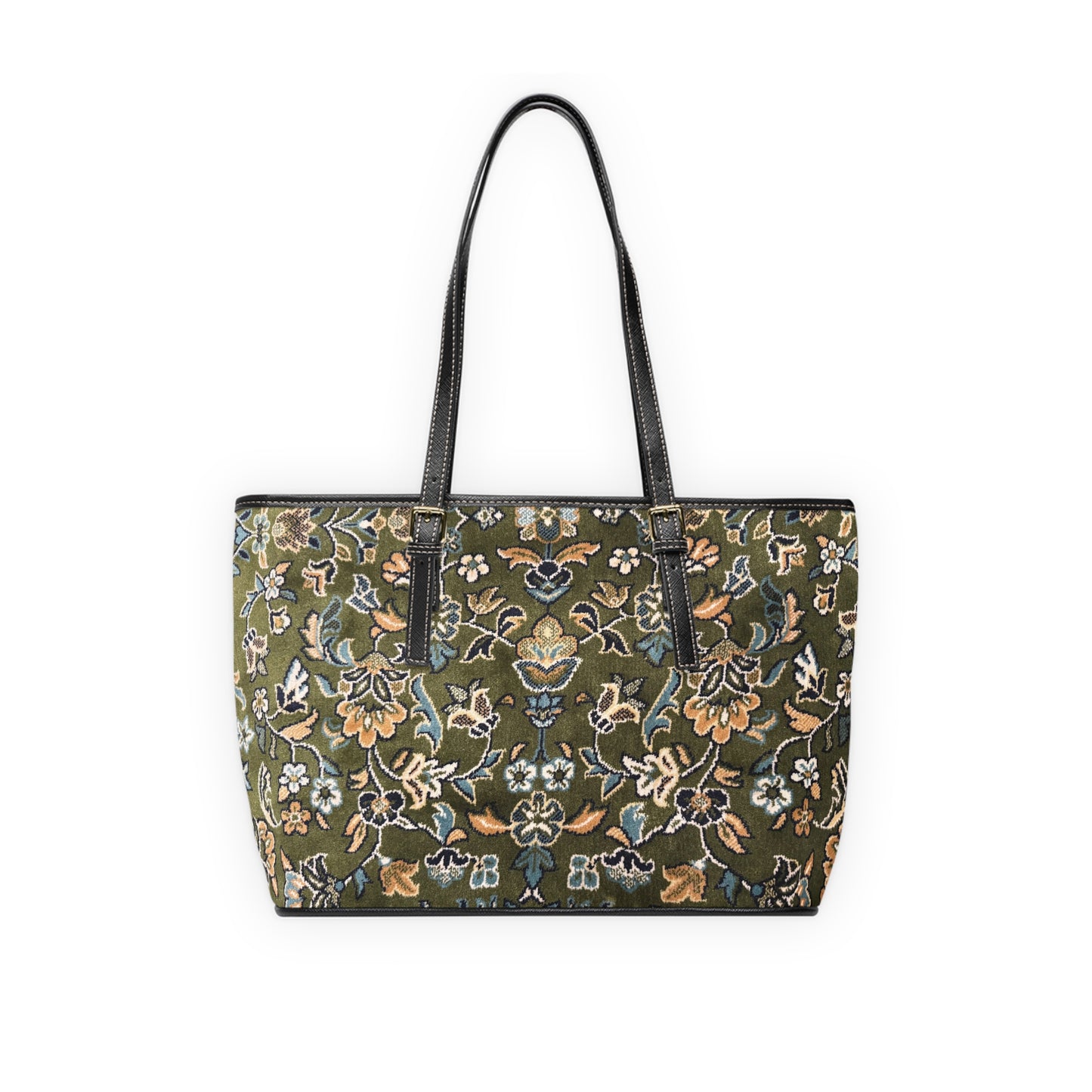 Rawdah Carpet Pattern Leather Shoulder Bag