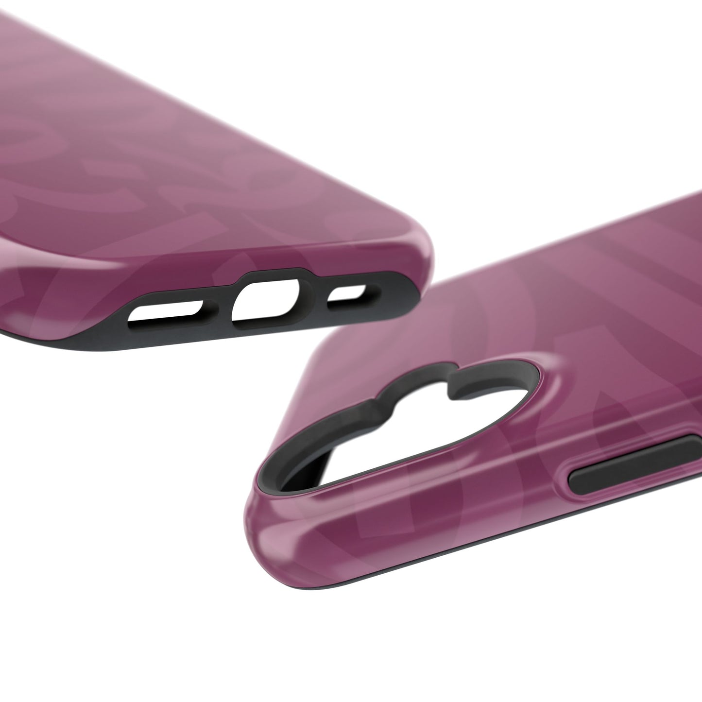 Pink calligraphy Design - Iphone Magnetic Tough Case