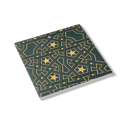 Masjid Al-Haram Pattern Ceramic Coaster, Stylish Drinkware, Home Decor, Gift for Housewarming, Coffee Table Accessory
