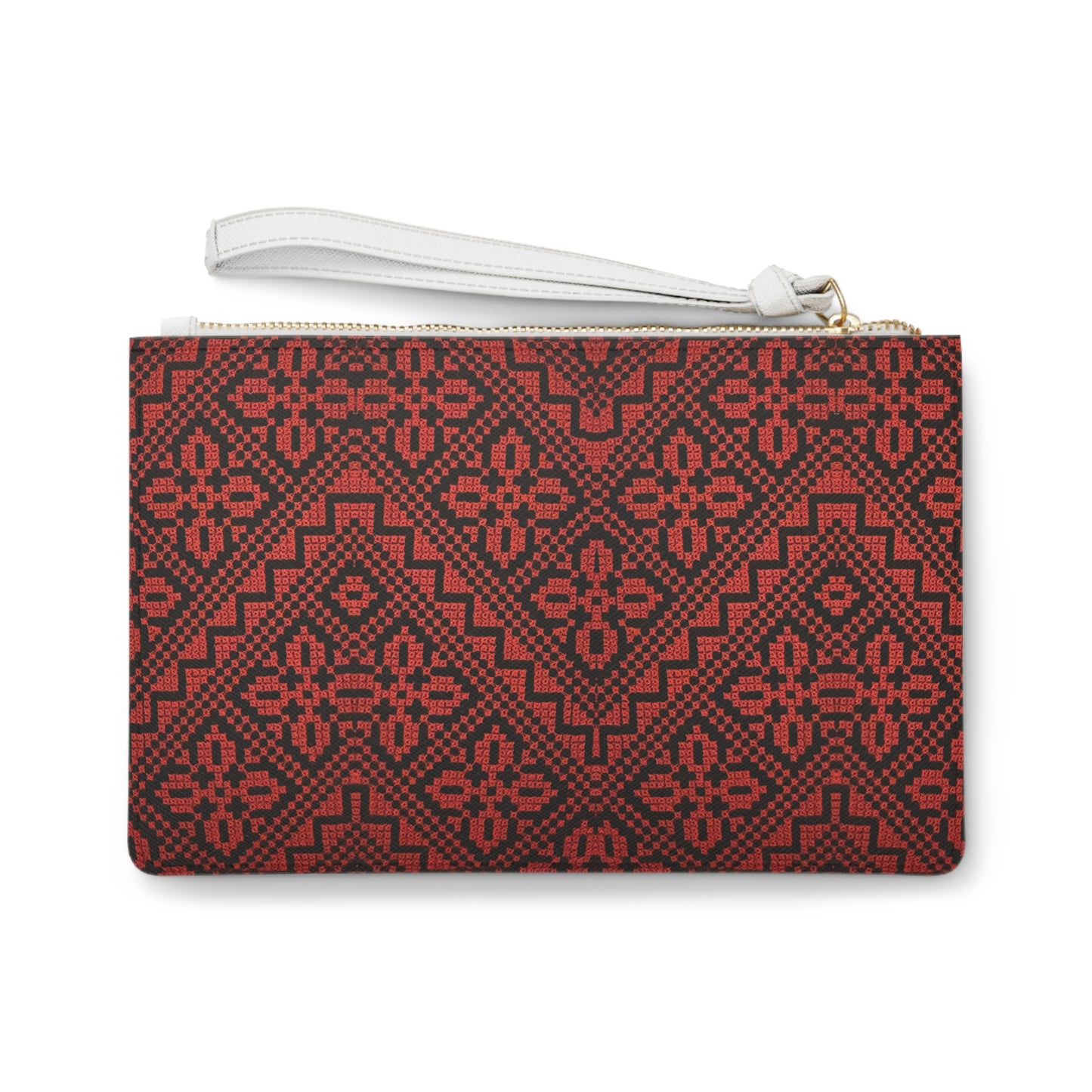 Tatreez Themed Clutch Bag, Stylish Purse