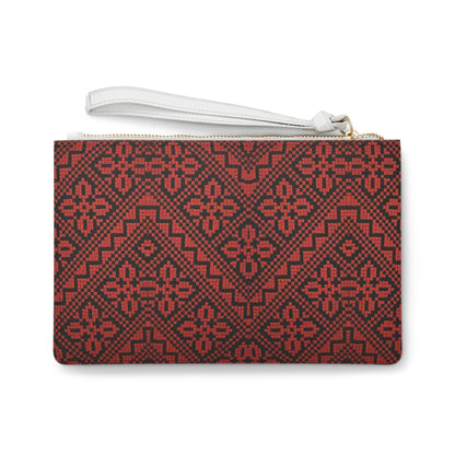 Tatreez Themed Clutch Bag, Stylish Purse