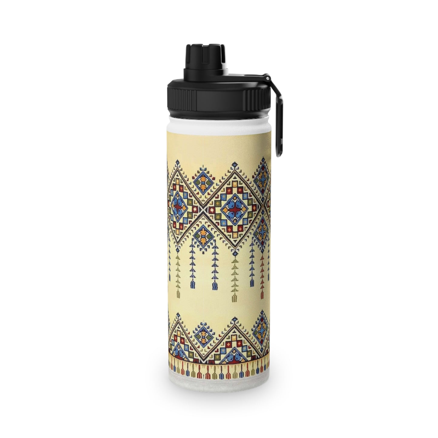 Tatreez Stylish Stainless Steel Water Bottle with Sports Lid