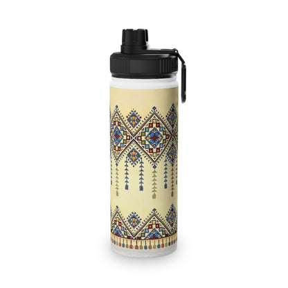 Tatreez Stylish Stainless Steel Water Bottle with Sports Lid