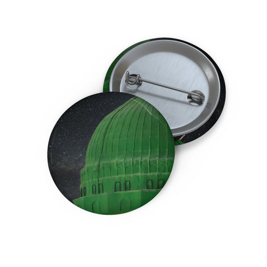 Green Dome Pin Buttons - Stylish, Unique Badges for Holidays