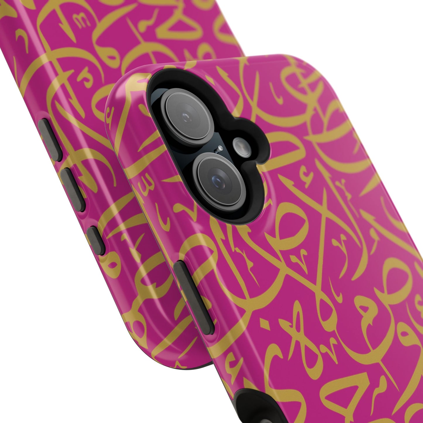 Pink and Gold Arabic Letters  Iphone Magnetic Tough Cases