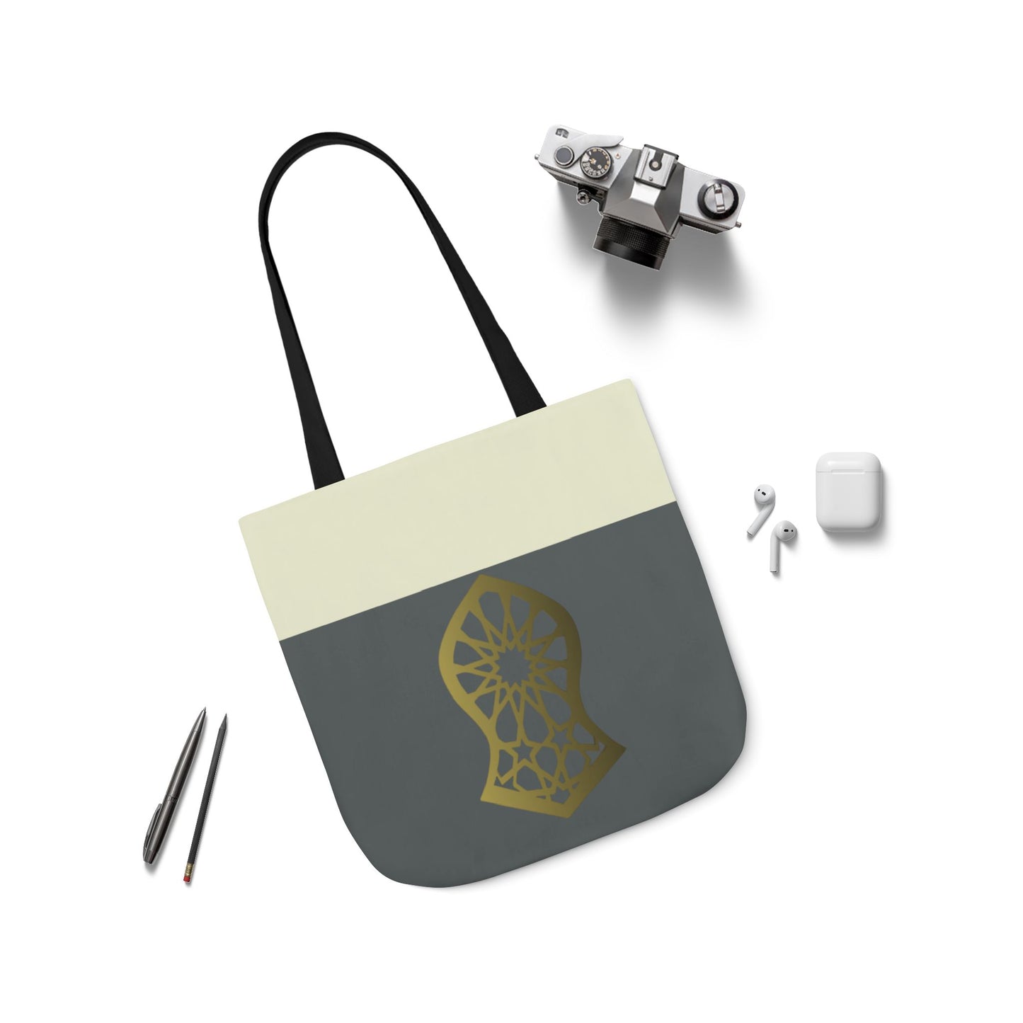 Sandala Canvas Tote Bag, 3-Color Straps