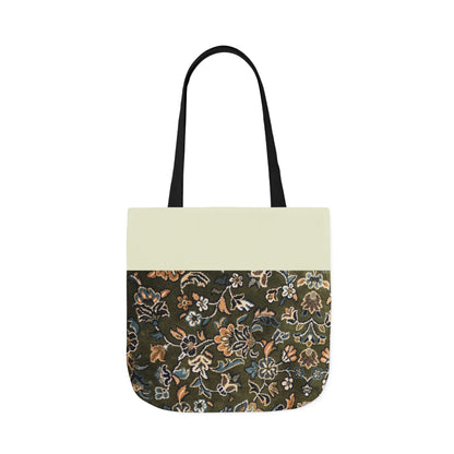 Rawdah Canvas Tote Bag, 3-Color Straps