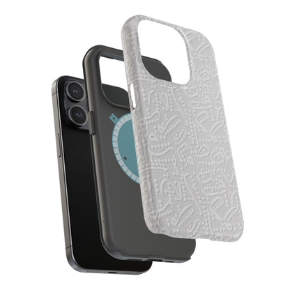 White Arabic calligraphy letters - Iphone Magnetic Tough Case