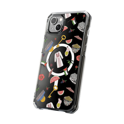 Palestinian Symbols MagSafe Clear Phone Case