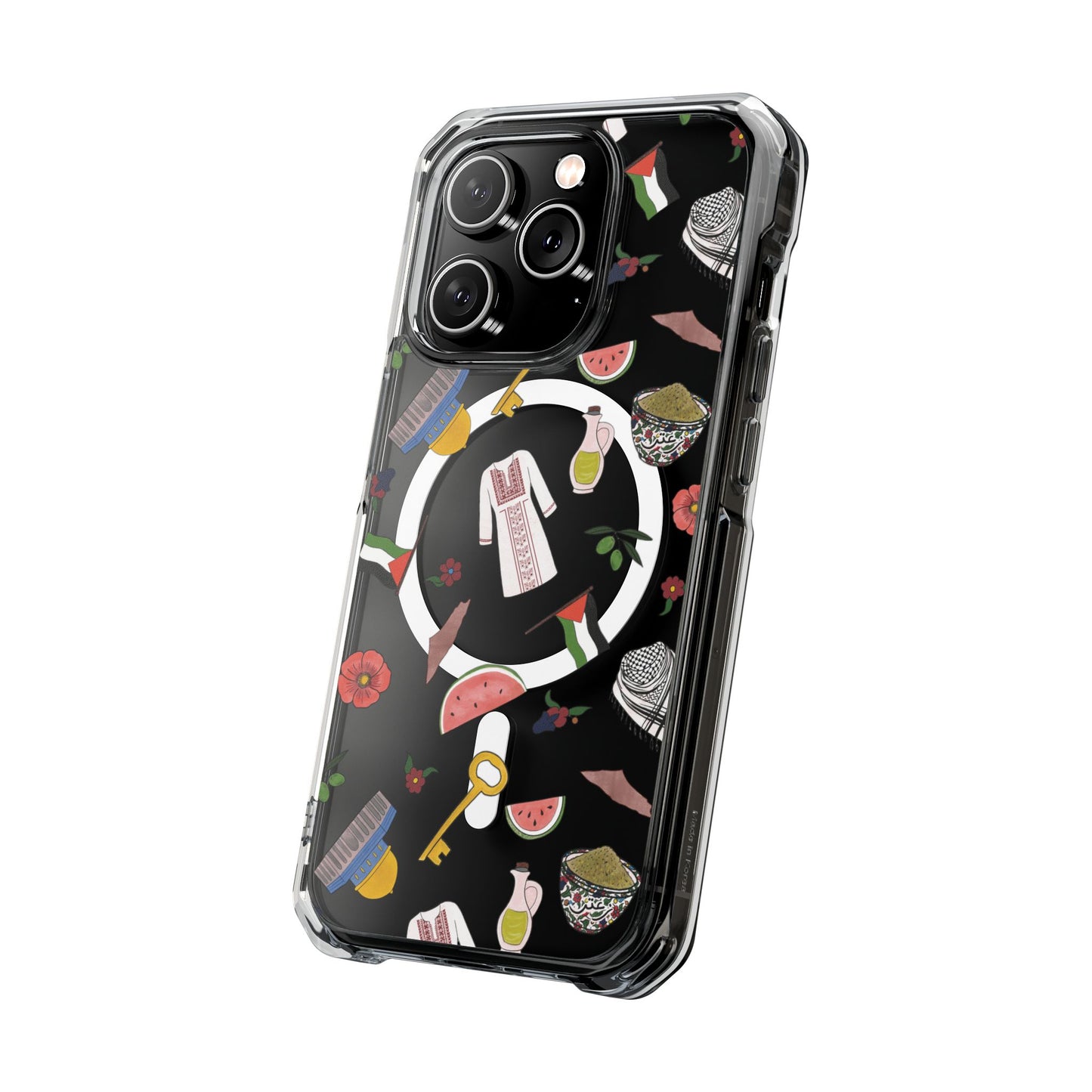 Palestinian Symbols MagSafe Clear Phone Case
