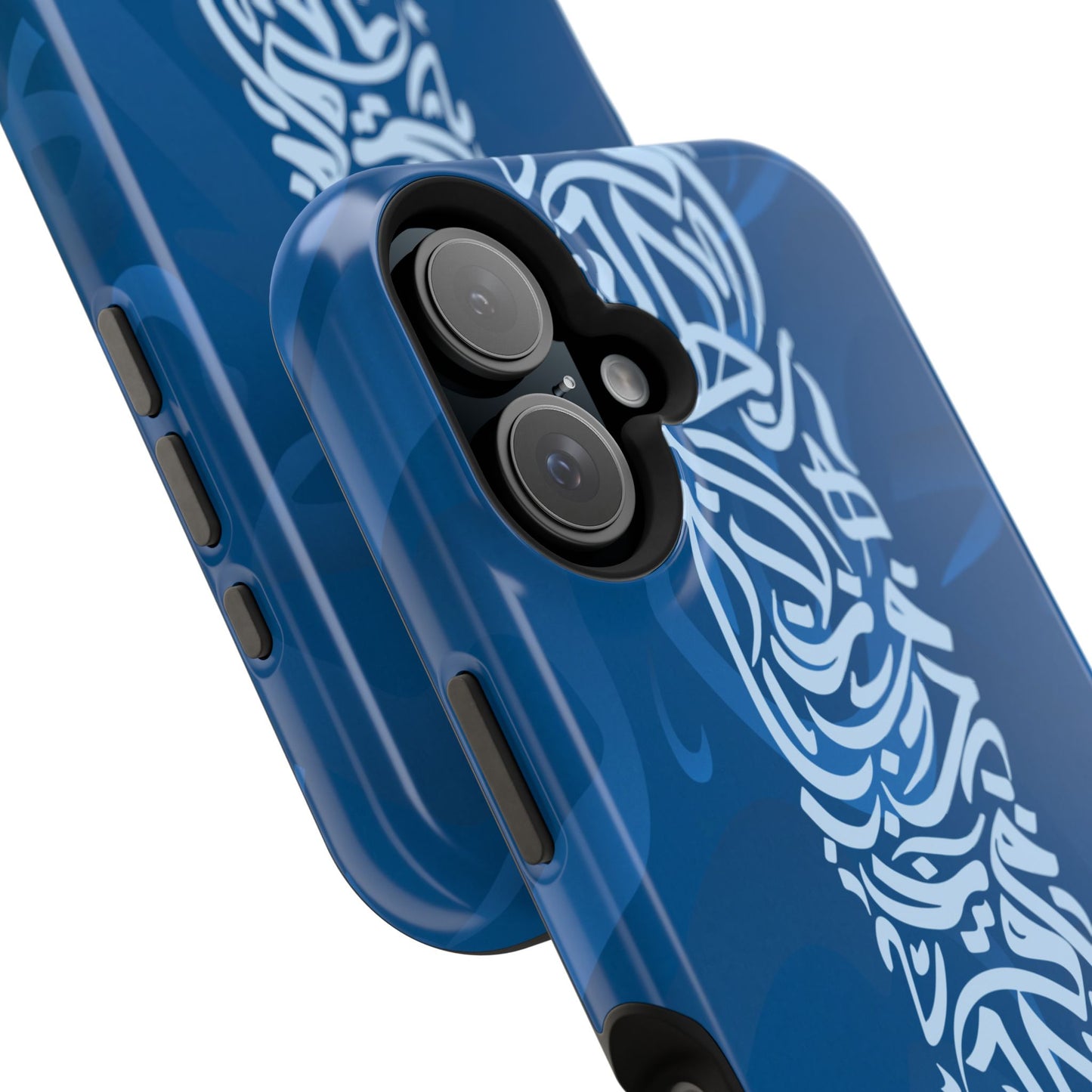 Arabic Blue Calligraphy Design Iphone Magnetic Tough Case