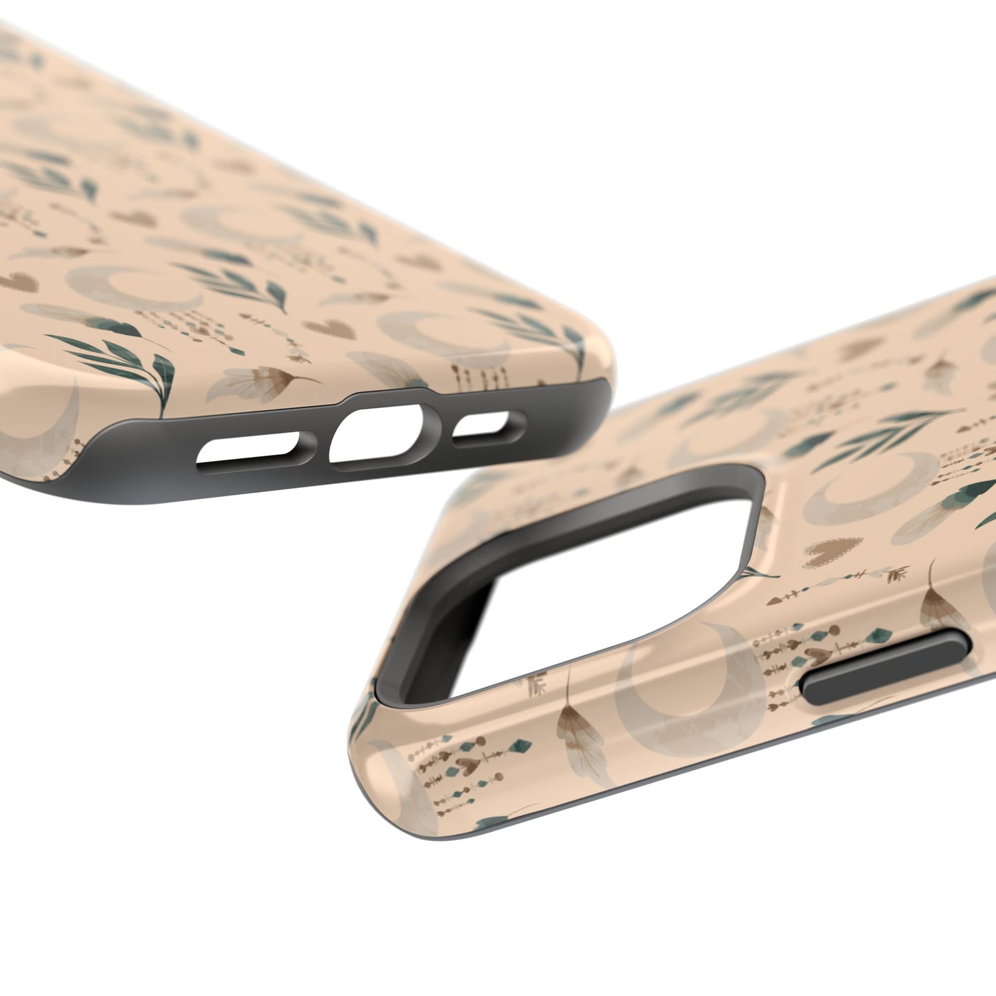Crescent 🌙  and Hearts Design Iphone Magnetic Tough Cases