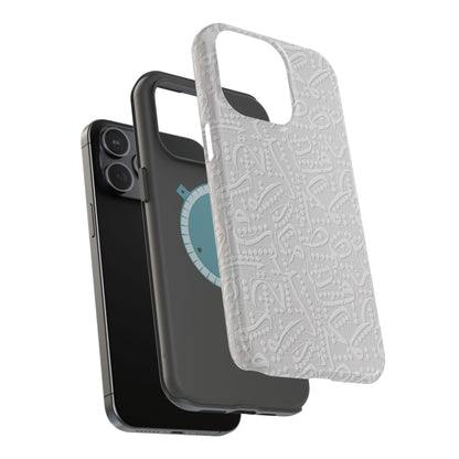 White Arabic calligraphy letters - Iphone Magnetic Tough Case