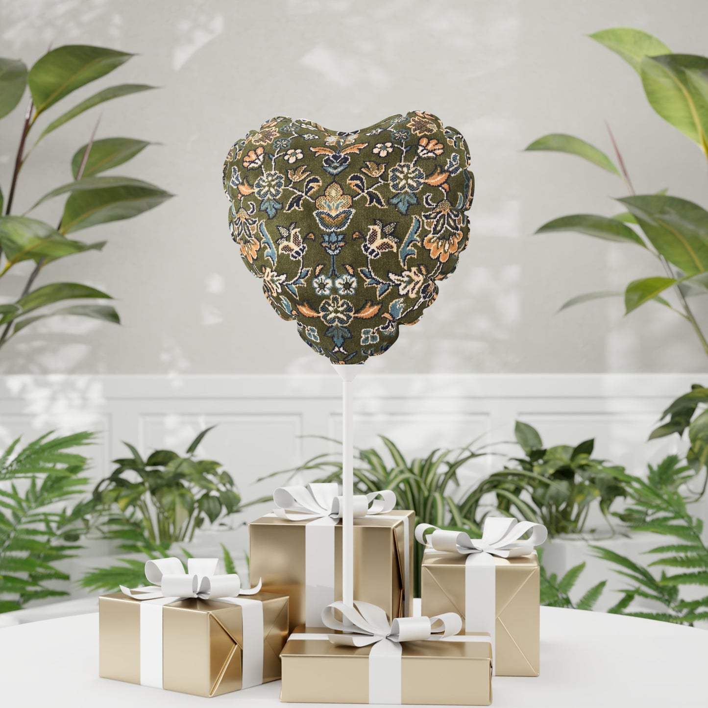 Rawdah Heart-Circle Shaped Decorative Balloon - 11" Star Pattern
