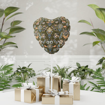 Rawdah Heart-Circle Shaped Decorative Balloon - 11" Star Pattern