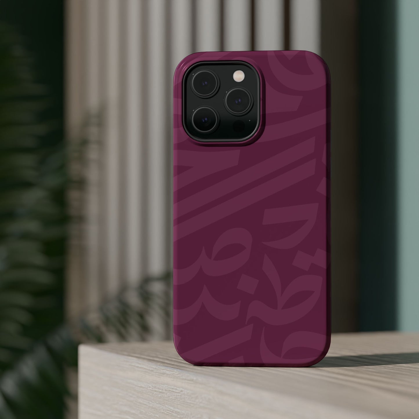 Pink calligraphy Design - Iphone Magnetic Tough Case
