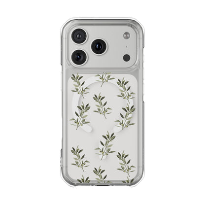Olive Branch  MagSafe Clear Phone Case