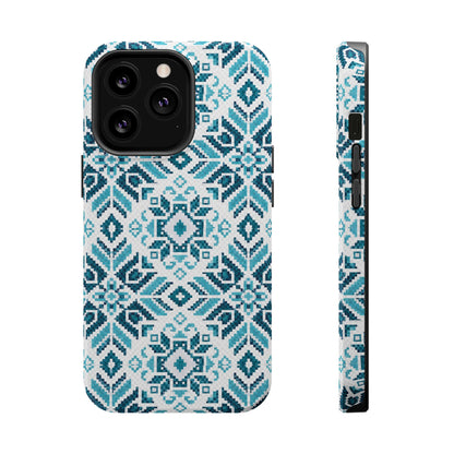 Teal Tatriz  Design - Iphone Magnetic Tough Case