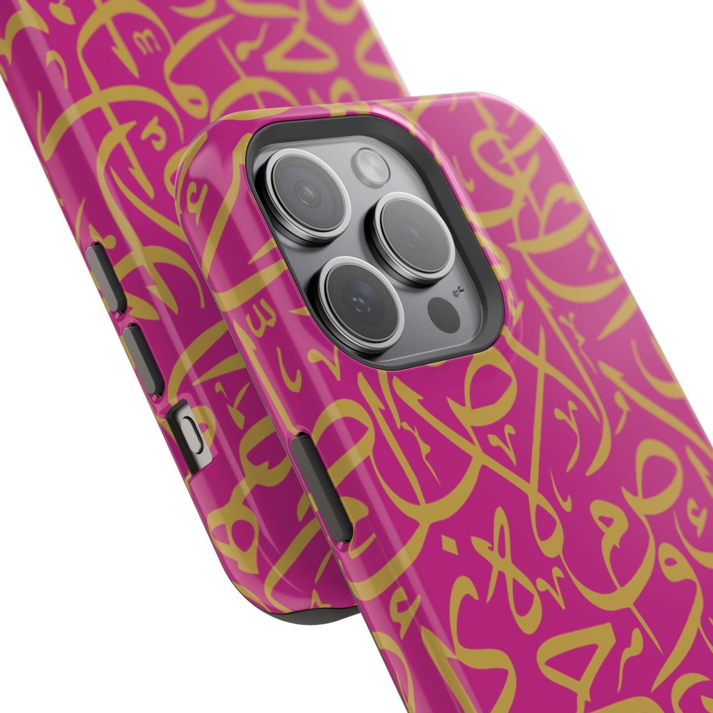 Pink and Gold Arabic Letters  Iphone Magnetic Tough Cases