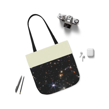 Deep Space Early Universe Canvas Tote Bag, 3-Color Straps