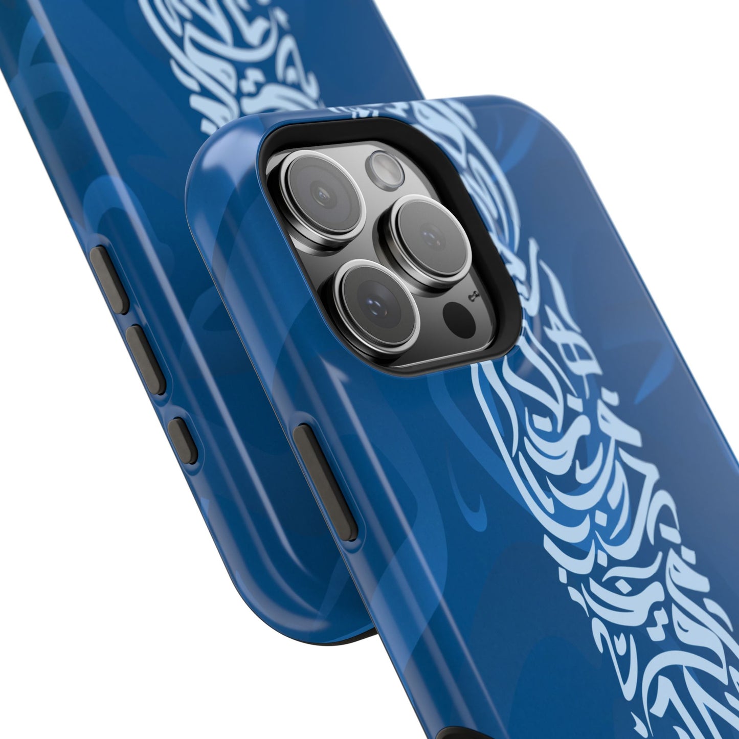 Arabic Blue Calligraphy Design Iphone Magnetic Tough Case