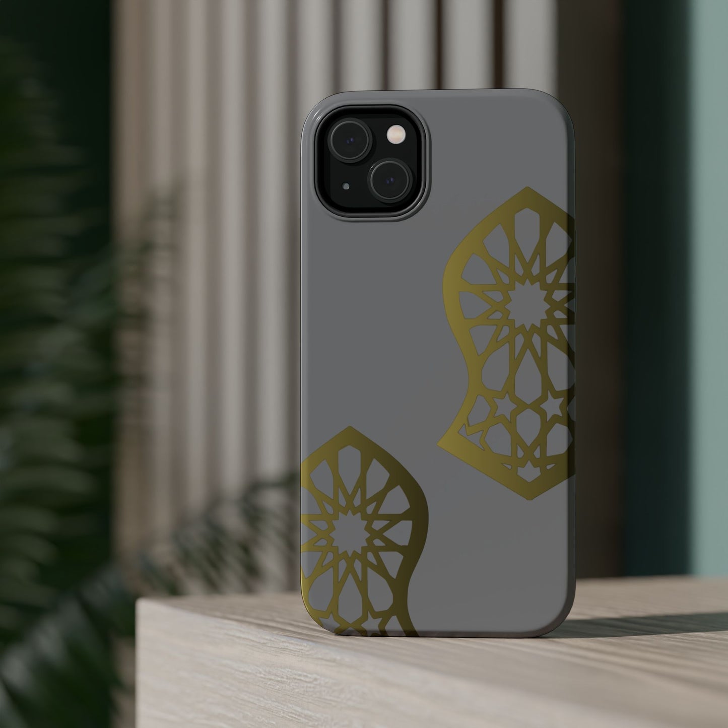 Grey and Gold Sandala Design Iphone Magnetic Tough Cases