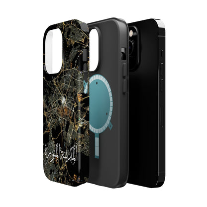 Al Madina Munawarah from Space - City of Lights- Iphone Magnetic Tough Cases