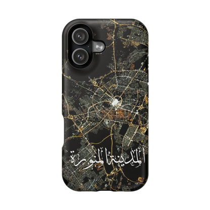 Al Madina Munawarah from Space - City of Lights- Iphone Magnetic Tough Cases