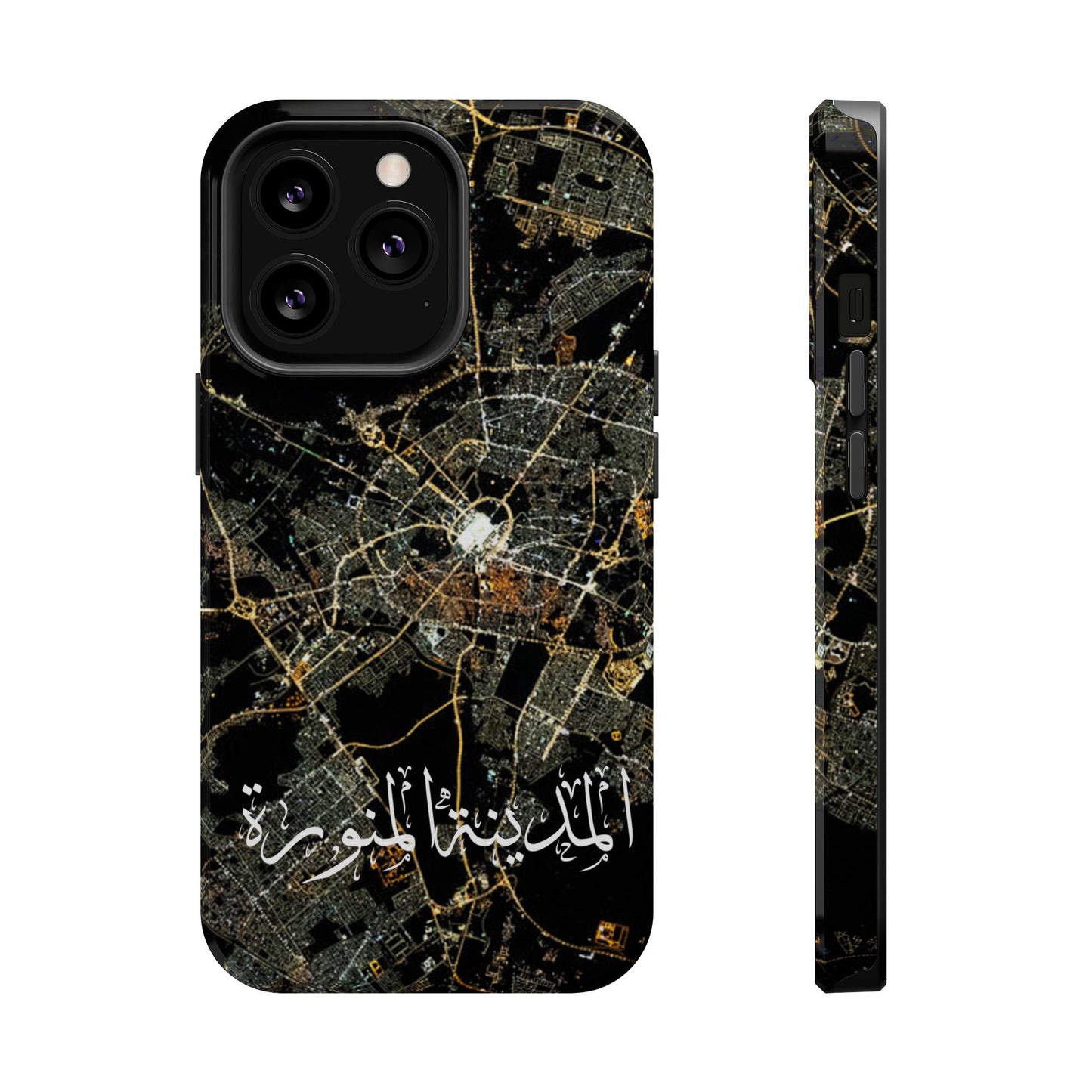Al Madina Munawarah from Space - City of Lights- Iphone Magnetic Tough Cases