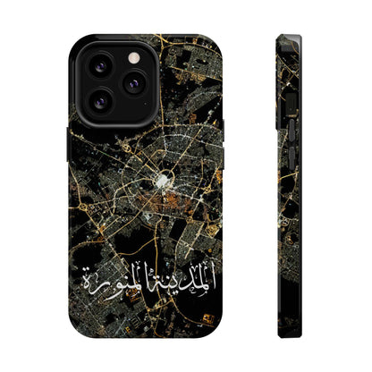 Al Madina Munawarah from Space - City of Lights- Iphone Magnetic Tough Cases