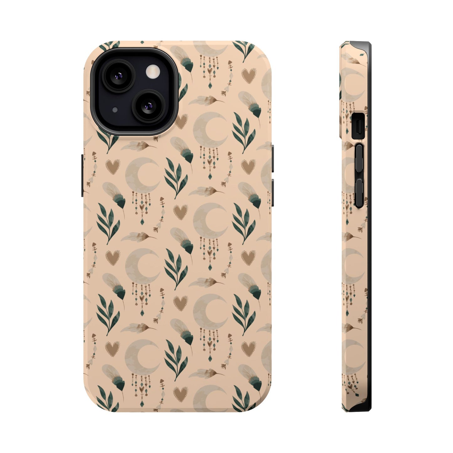 Crescent 🌙  and Hearts Design Iphone Magnetic Tough Cases