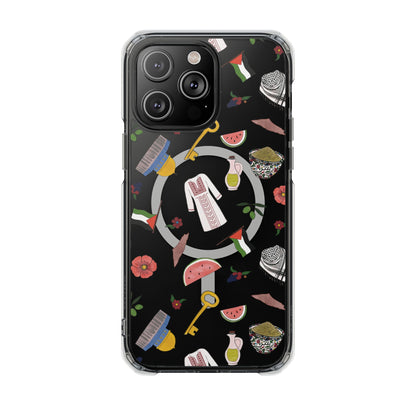Palestinian Symbols MagSafe Clear Phone Case
