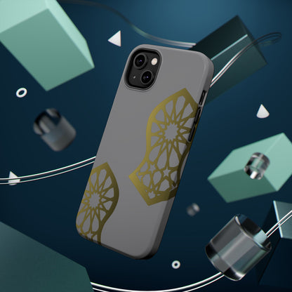 Grey and Gold Sandala Design Iphone Magnetic Tough Cases