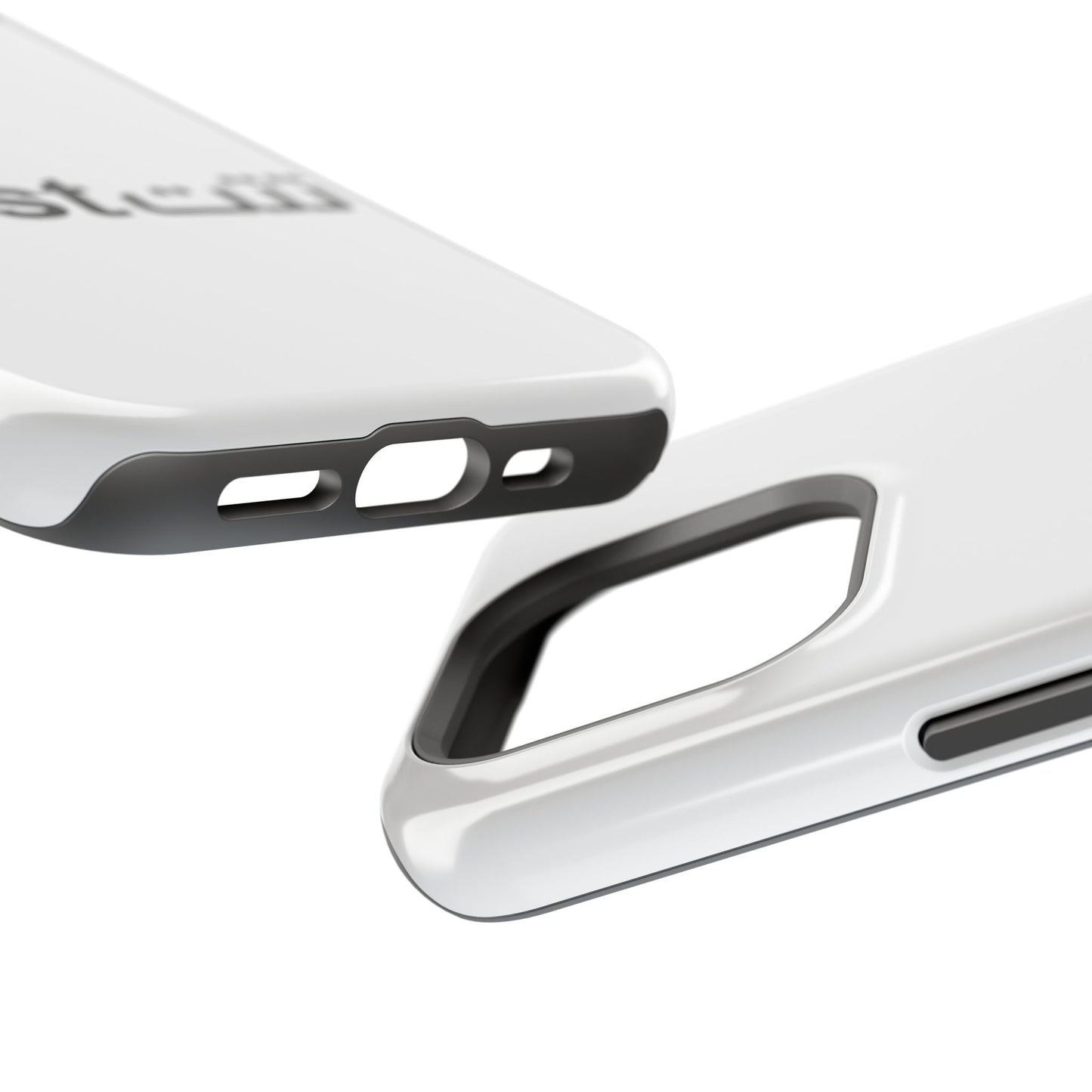 Magnetic Impact-Resistant Phone Case — Minimal "Test" Bilingual Design