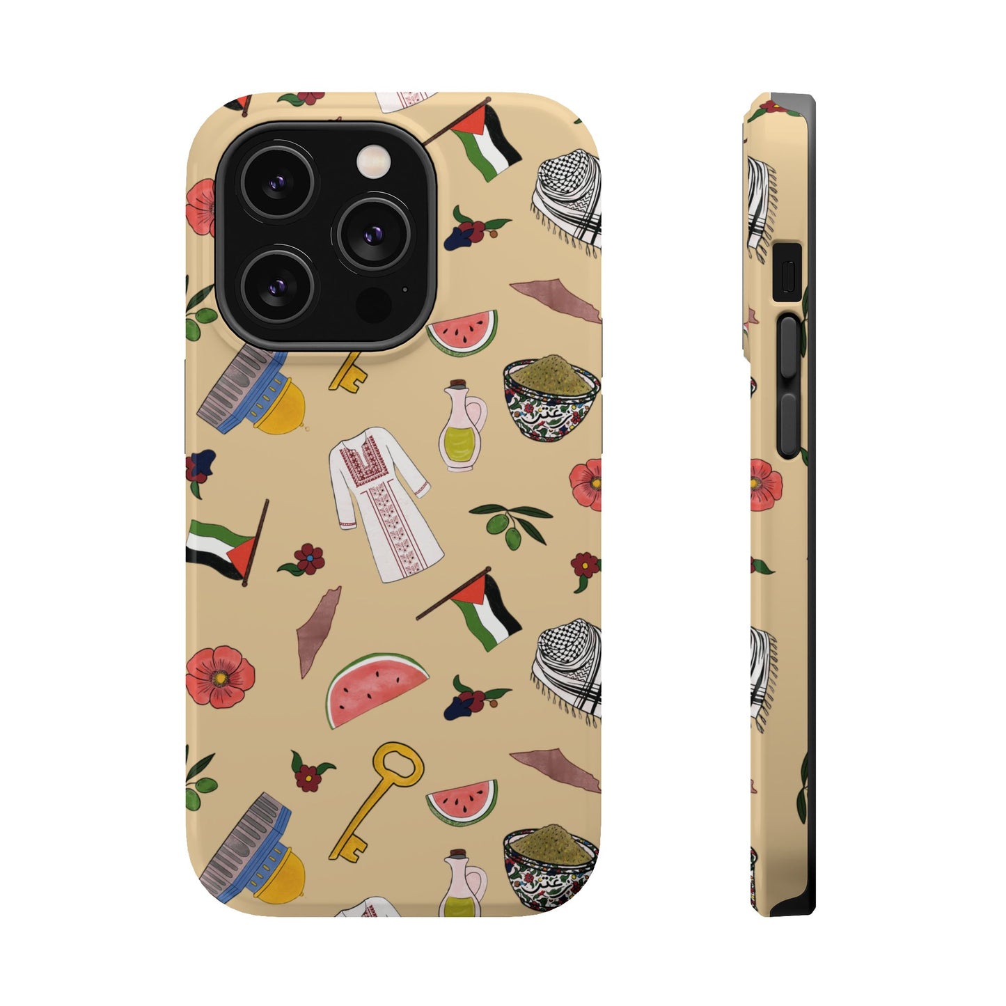 Palestinians Symbols Design - Iphone Magnetic Tough Case