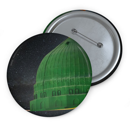 Green Dome Pin Buttons - Stylish, Unique Badges for Holidays