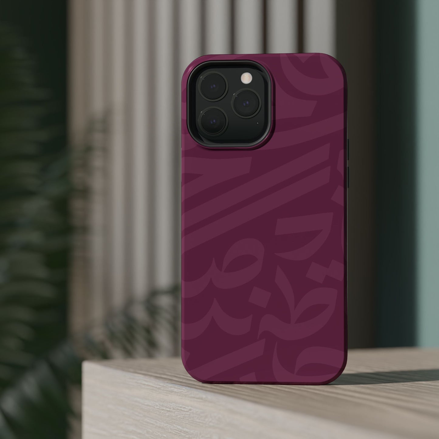 Pink calligraphy Design - Iphone Magnetic Tough Case