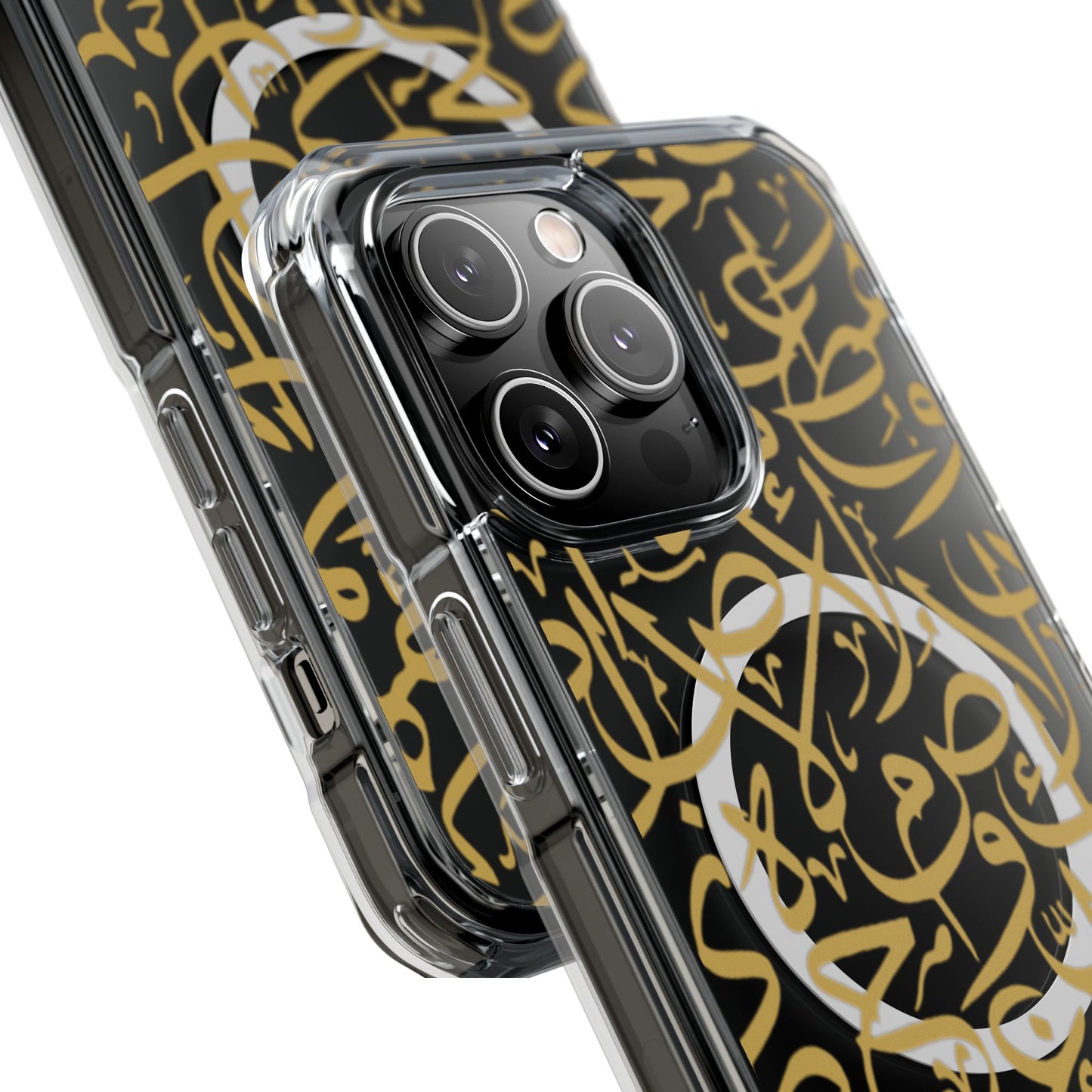 Golden Arabic calligraphy Letters  MagSafe Clear Phone Case