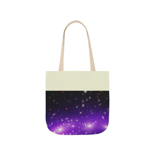 Galaxy Cluster Canvas Tote Bag, 2-Color Straps