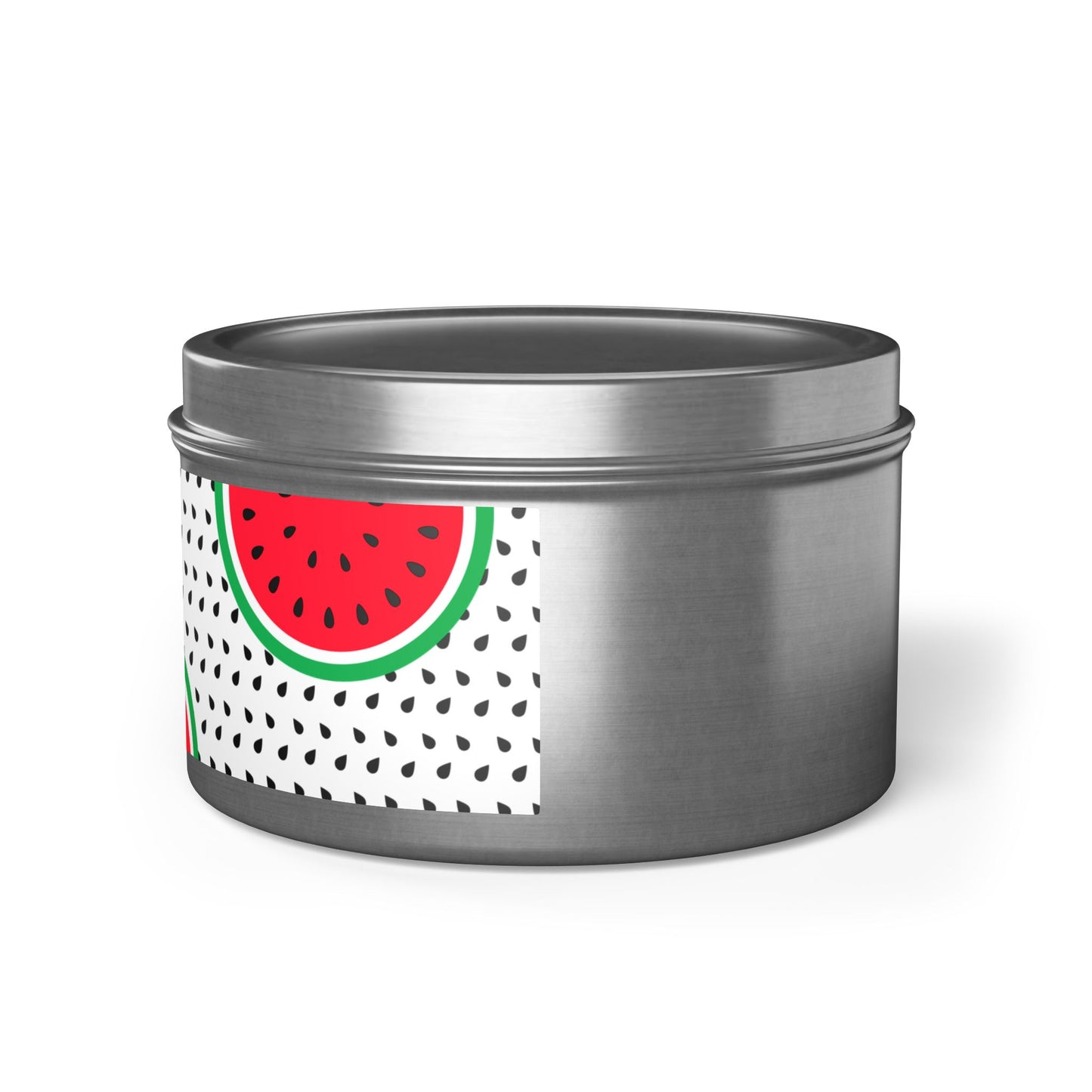 Watermelon Silver Tin Candles | Elegant Home Fragrance | Decorative Candle Gifts for All Occasions | Relaxing Aromatherapy