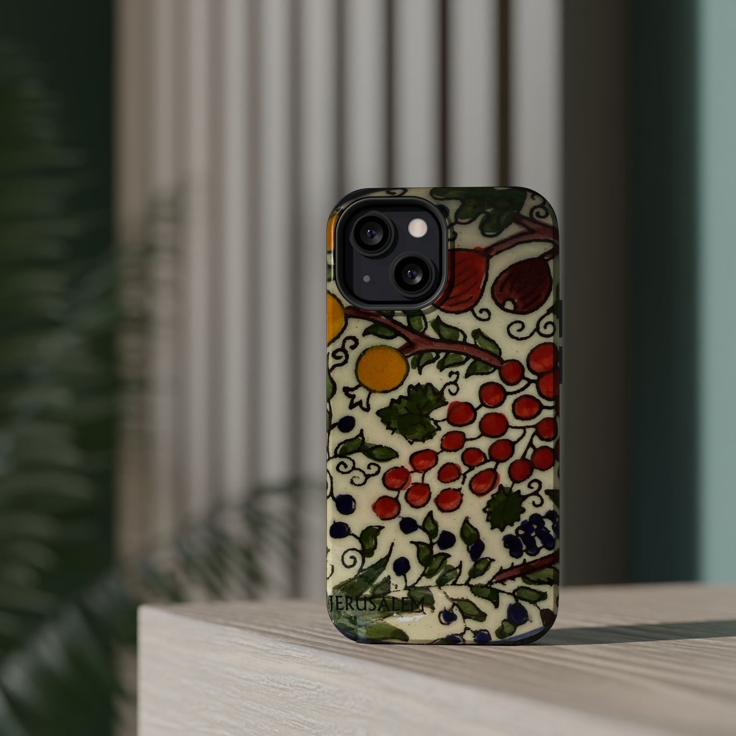 Jerusalem City Fruits Design Iphone Magnetic Tough Case