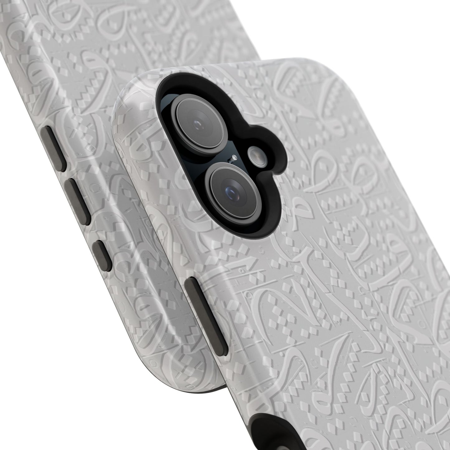 White Arabic calligraphy letters - Iphone Magnetic Tough Case