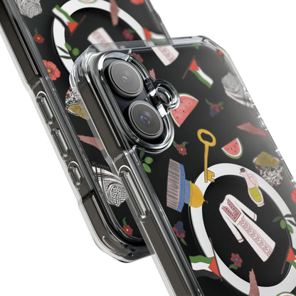 Palestinian Symbols MagSafe Clear Phone Case